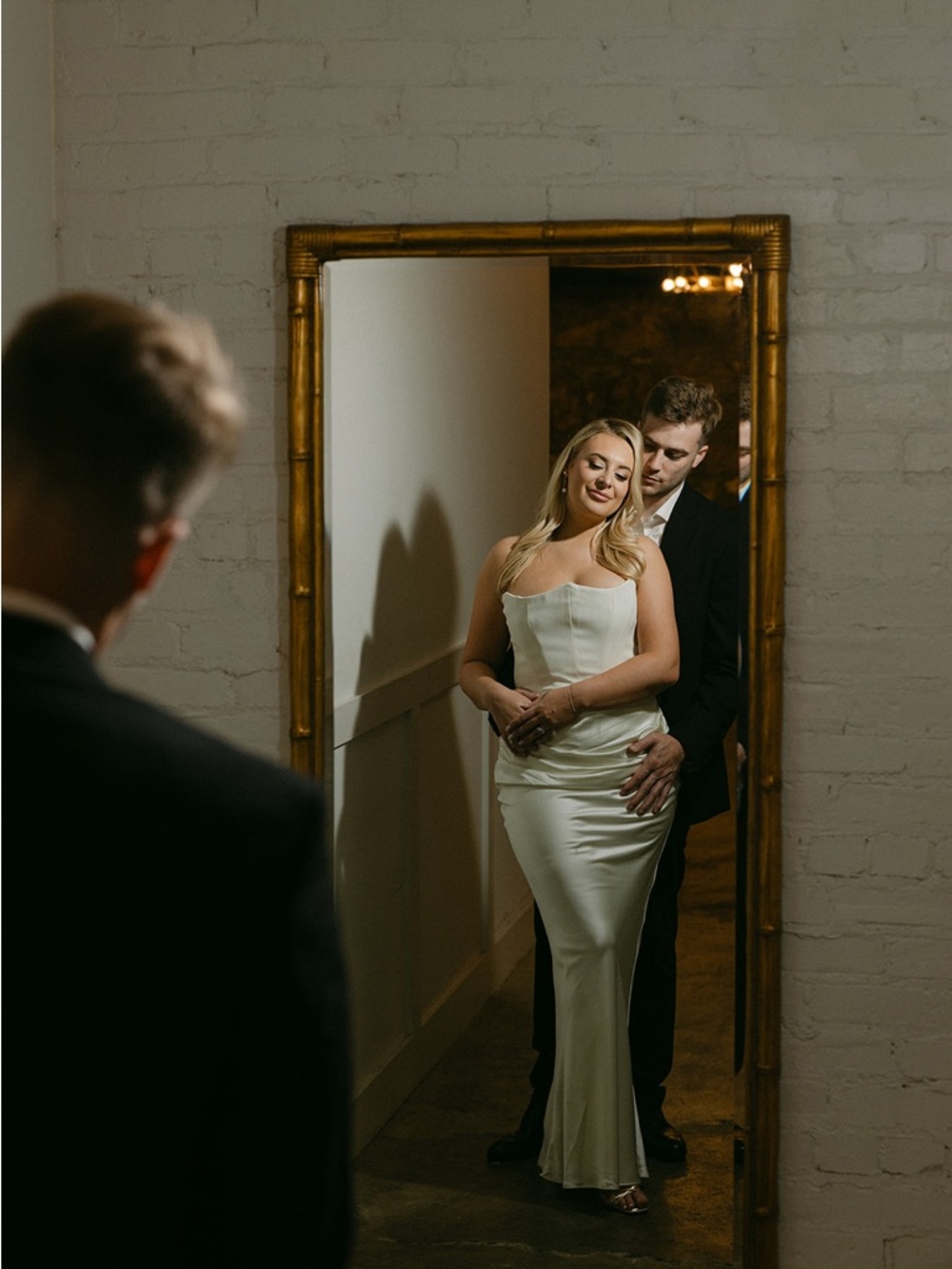 House of CB White Satin Maxi Dress